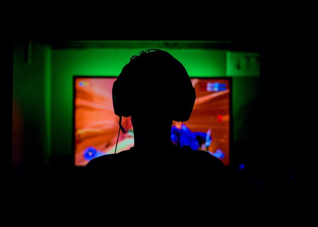 Computer games spelen headphone